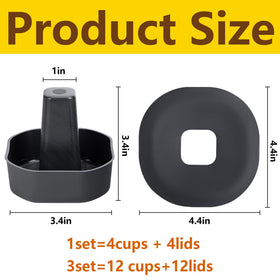DECOHS plastic beehive feet provide durable, moisture-resistant base for longevity.