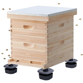 12-piece DECOHS beehive stand kit supports multiple hives in workshops.