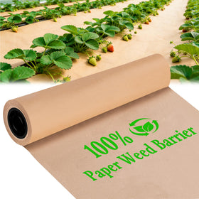 DECOHS biodegradable paper weed barrier roll over soil for weed control