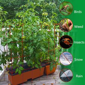 DECOHS easy-to-install planter box cover locks into place for quick setup