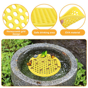DECOHS floating bee island on patio setup for garden decor