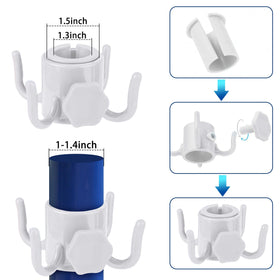 DECOHS four-sided design with corner hooks increases stability on windy days