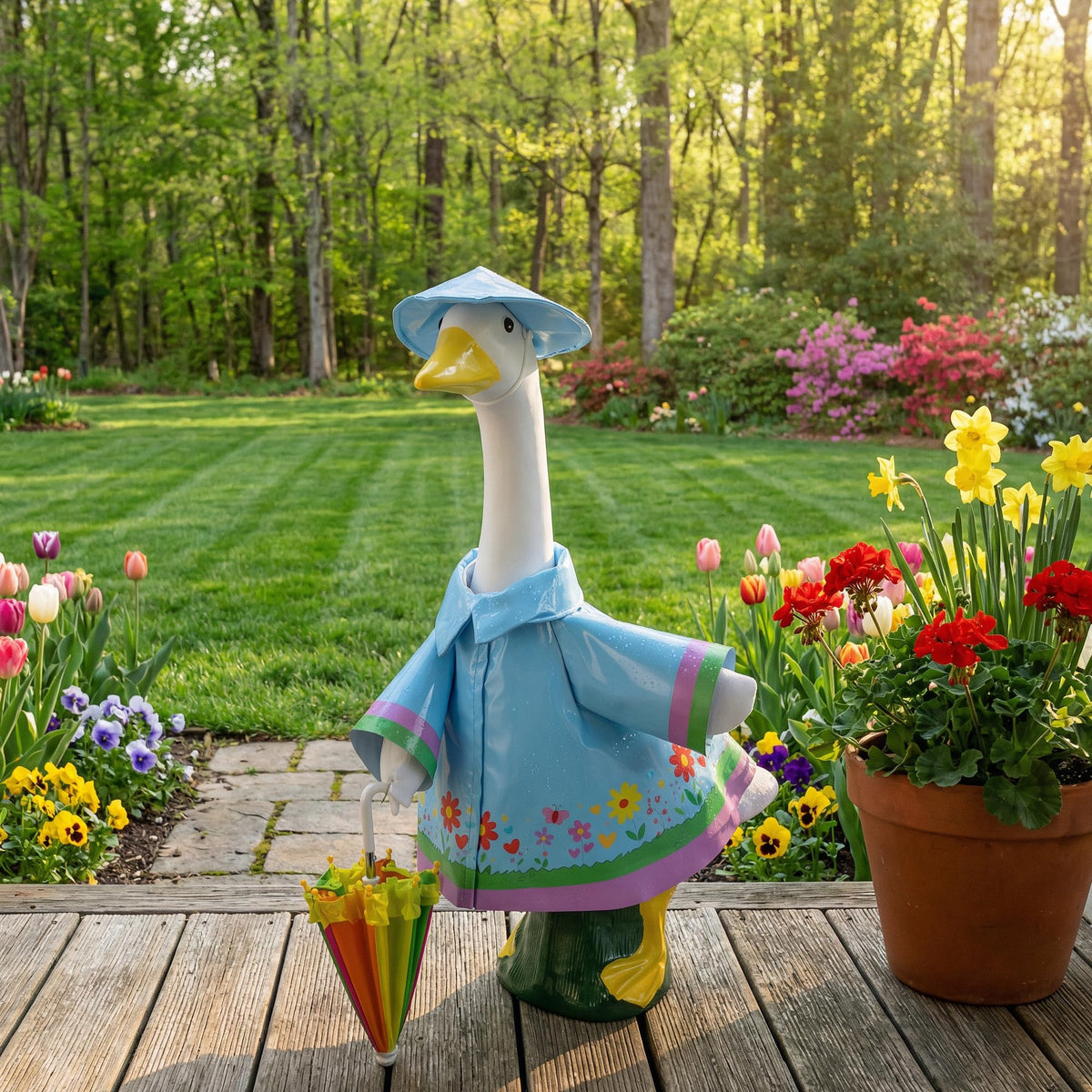 DECOHS garden goose display adds whimsy to exterior spaces