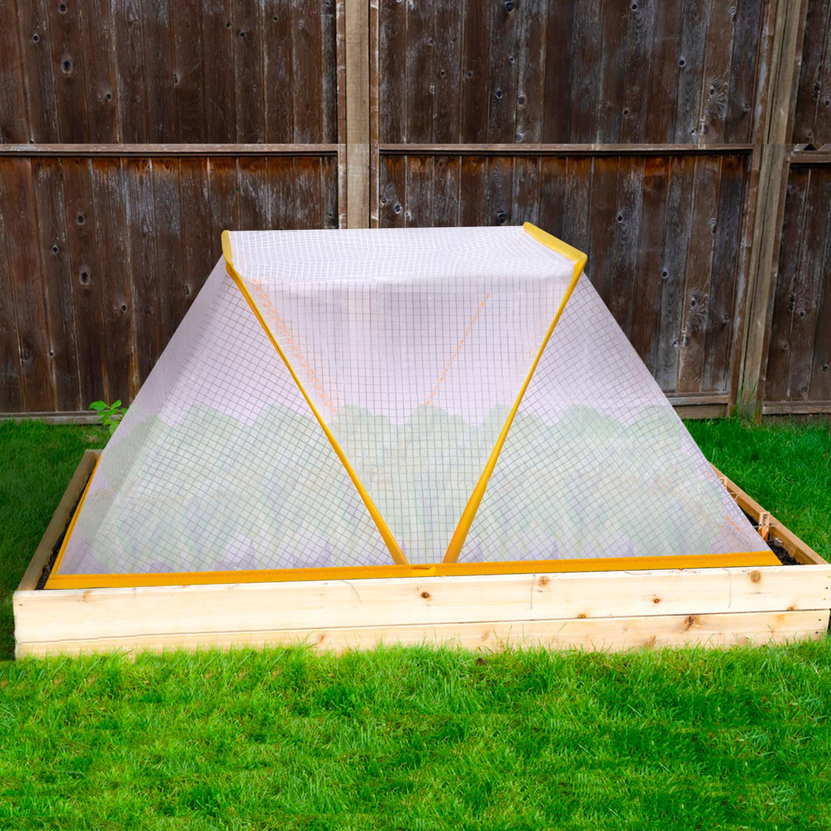 DECOHS Garden Row Accelerator cover in compact foldable form for storage.
