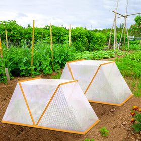 DECOHS Garden Row Accelerator cover guards vegetables against animals and pests.