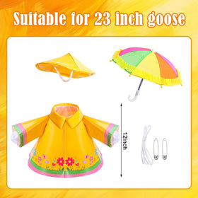 DECOHS goose umbrella rainbow adds charming color and protection against light rain.