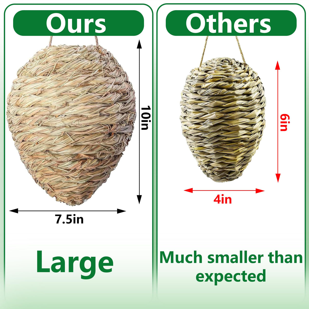 DECOHS hanging wasp nest decor on porch adds rustic charm and deterrence