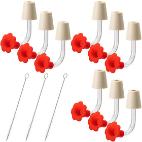 DECOHS hummingbird feeder tubes with floral tip attract hummingbirds to your garden.