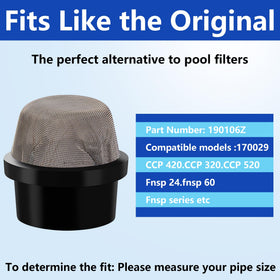 DECOHS screen cap with 0.8 inch inner diameter fits compatible models