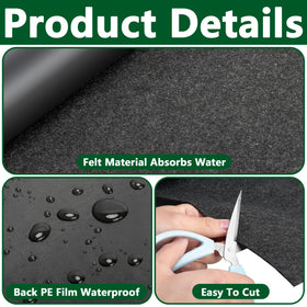 DECOHS mulch mat cut to fit irregular beds for neat edges
