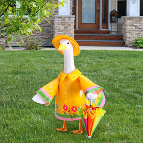 DECOHS outdoor lawn goose clothes ensemble ready for seasonal decor updates.