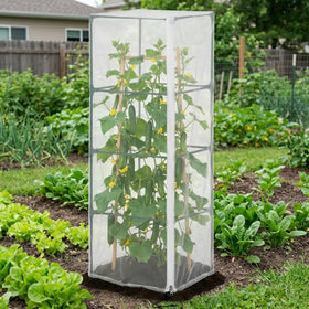 DECOHS pest barrier netting guards flowers and fruits from birds and animals.