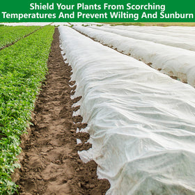 DECOHS plant-row shade fabric diffuses UV for healthier rows