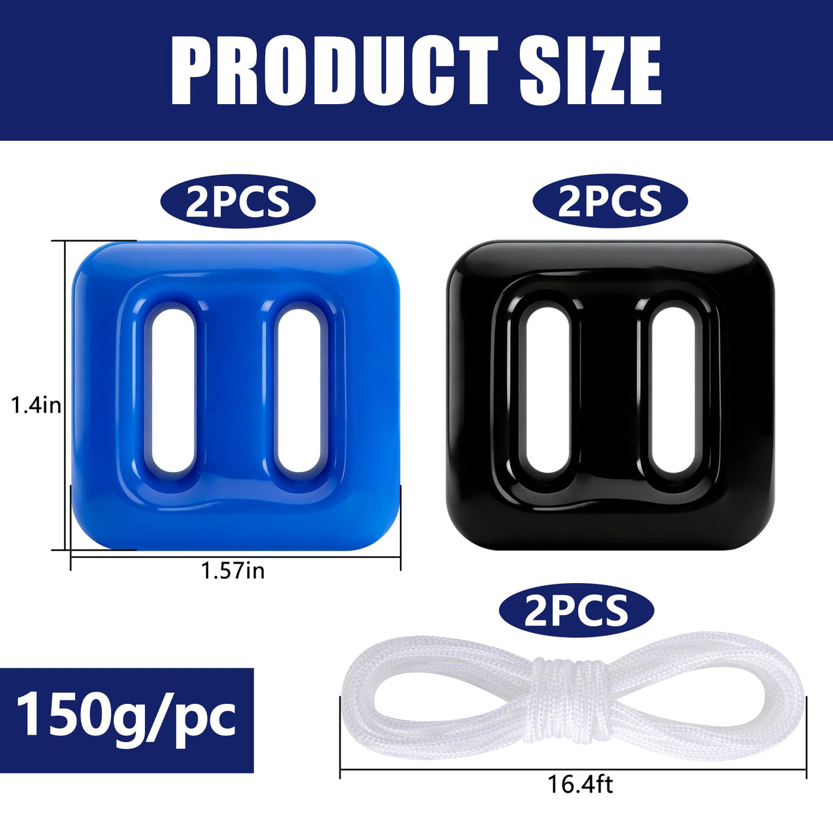 DECOHS pool float anchor 150g black stabilizes inflatables and platforms.