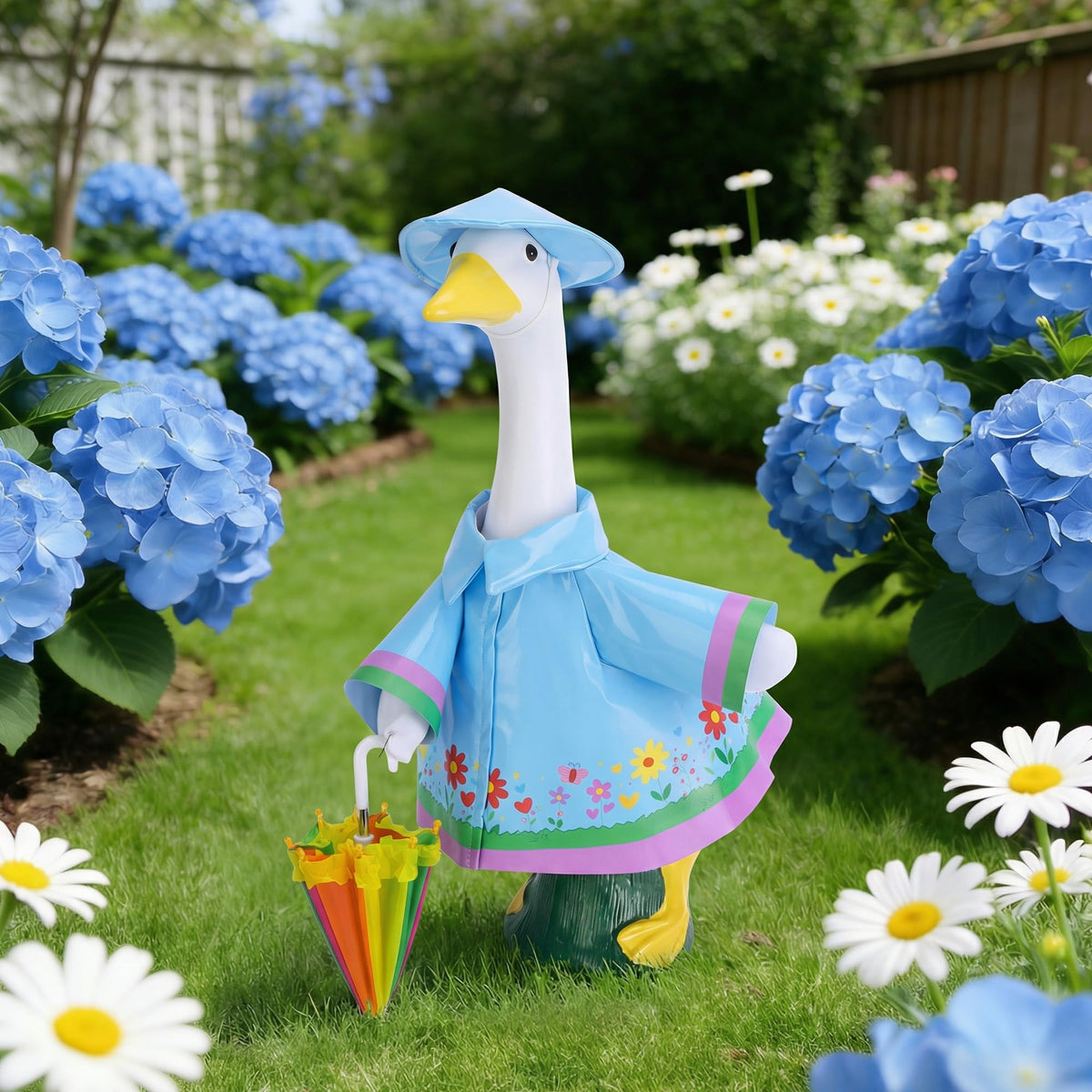 DECOHS porch goose costume for outdoor patios and gardens