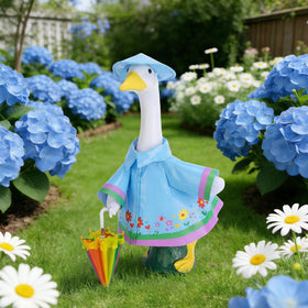 DECOHS porch goose costume for outdoor patios and gardens