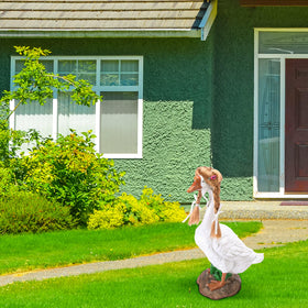 DECOHS porch goose wig sun resistant fiber withstands outdoor weather.