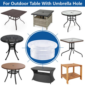 DECOHS table hole insert shields pole from scratches and wind