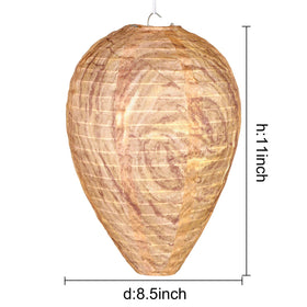 DECYOOL outdoor hanging decoy shows realistic size to disrupt nesting behavior nearby.