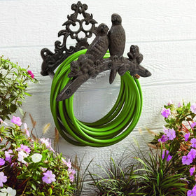 DecorGarden hose holder is easy to install with included screws.