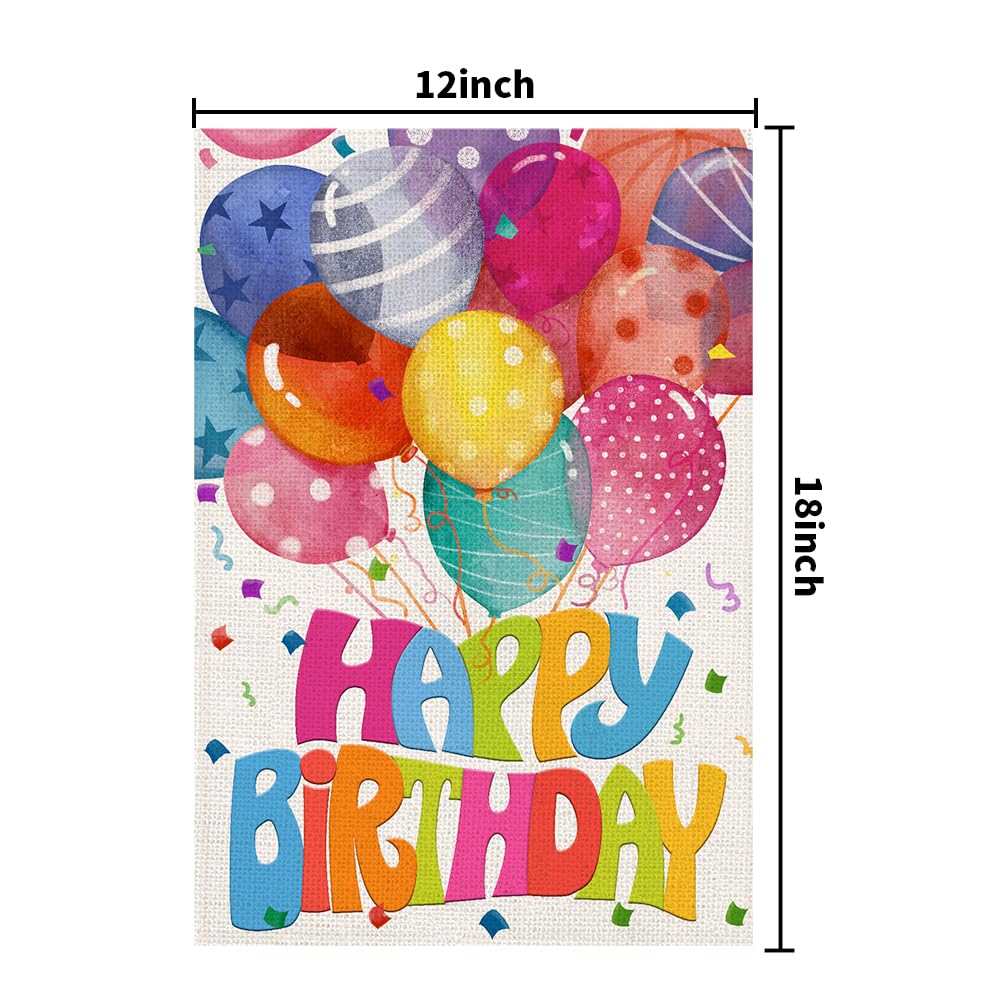 Decorhua Happy Birthday flag durable polyester material for repeated party use.