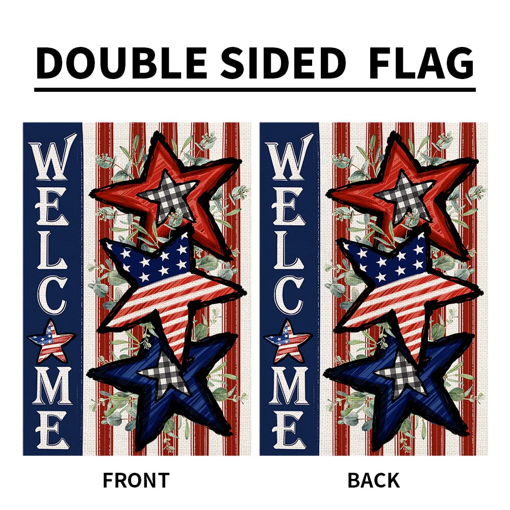 Decorhua Independence Day flag garden display elevates Fourth of July ambiance