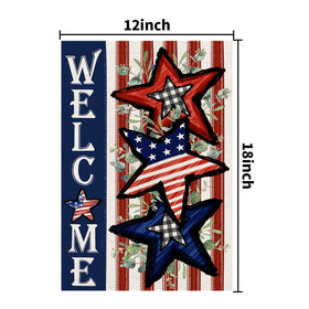 Decorhua Independence Day flag yard decor setting enhances garden displays