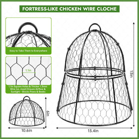 Decoroca 5-in-1 cloche system adapts for seedlings, walls, or shed setups.