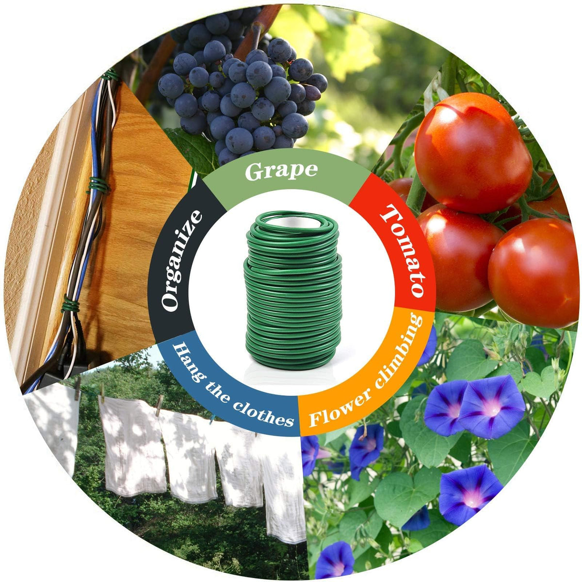 Decoroca flexible rubber coating enables easy maneuvering while tying