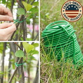 Decoroca plant ties shown for indoor and outdoor use