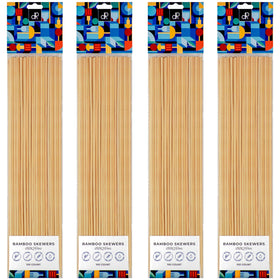 DecorRack 12-inch bamboo skewers ideal for kebabs on the grill