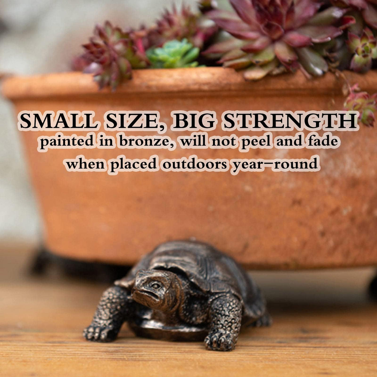 DecoVista tortoise resin pot feet are handmade and durable.