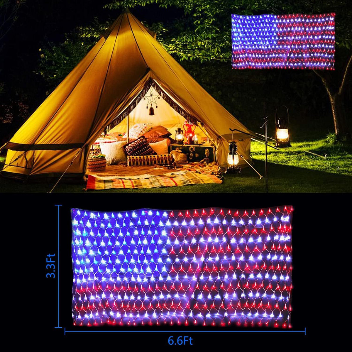 Decute IP44 waterproof design protects lights during rain outdoors.