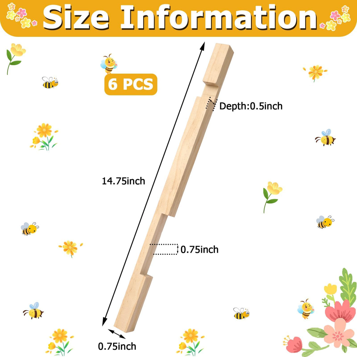 DECYOOL 10-frame hive entrance reducer fits standard hives for versatile use