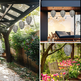 DECYOL dark-green yard display deters wasps while blending with exterior