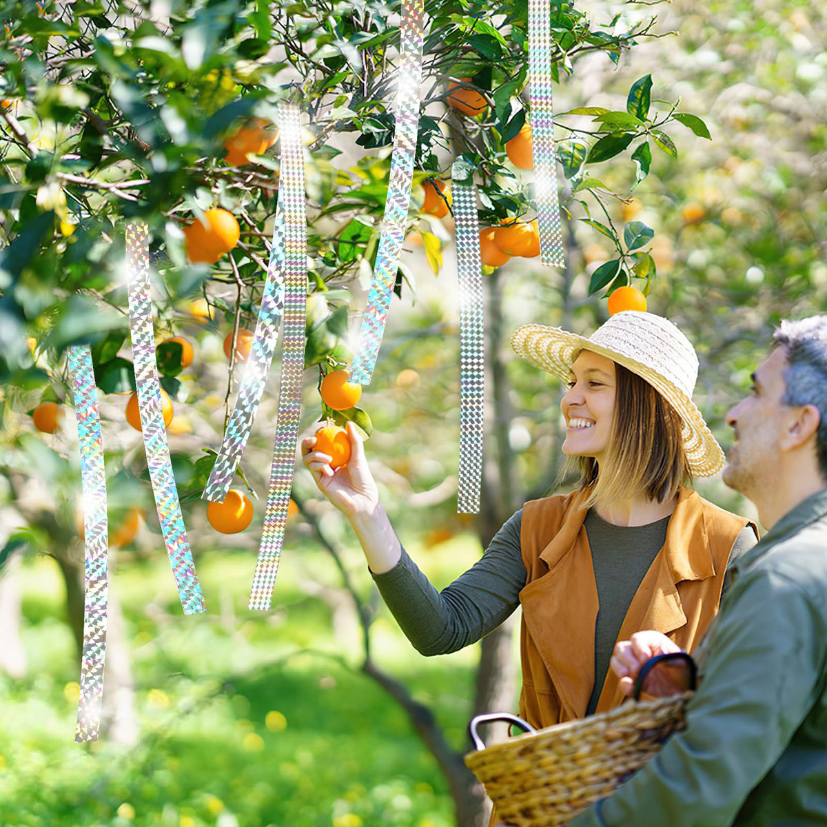 DECYOOL Decorative outdoor tape adds visual appeal while protecting crops
