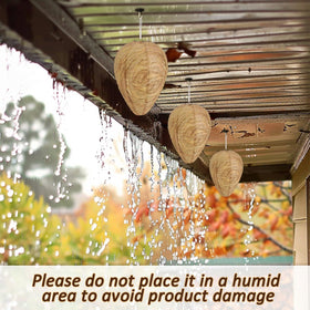 DECYOOL hanging nest on eaves for easy outdoor placement.
