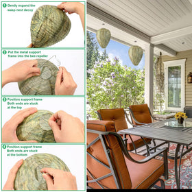 DECYOOL paper nest decoy assembly in minutes for quick setup.