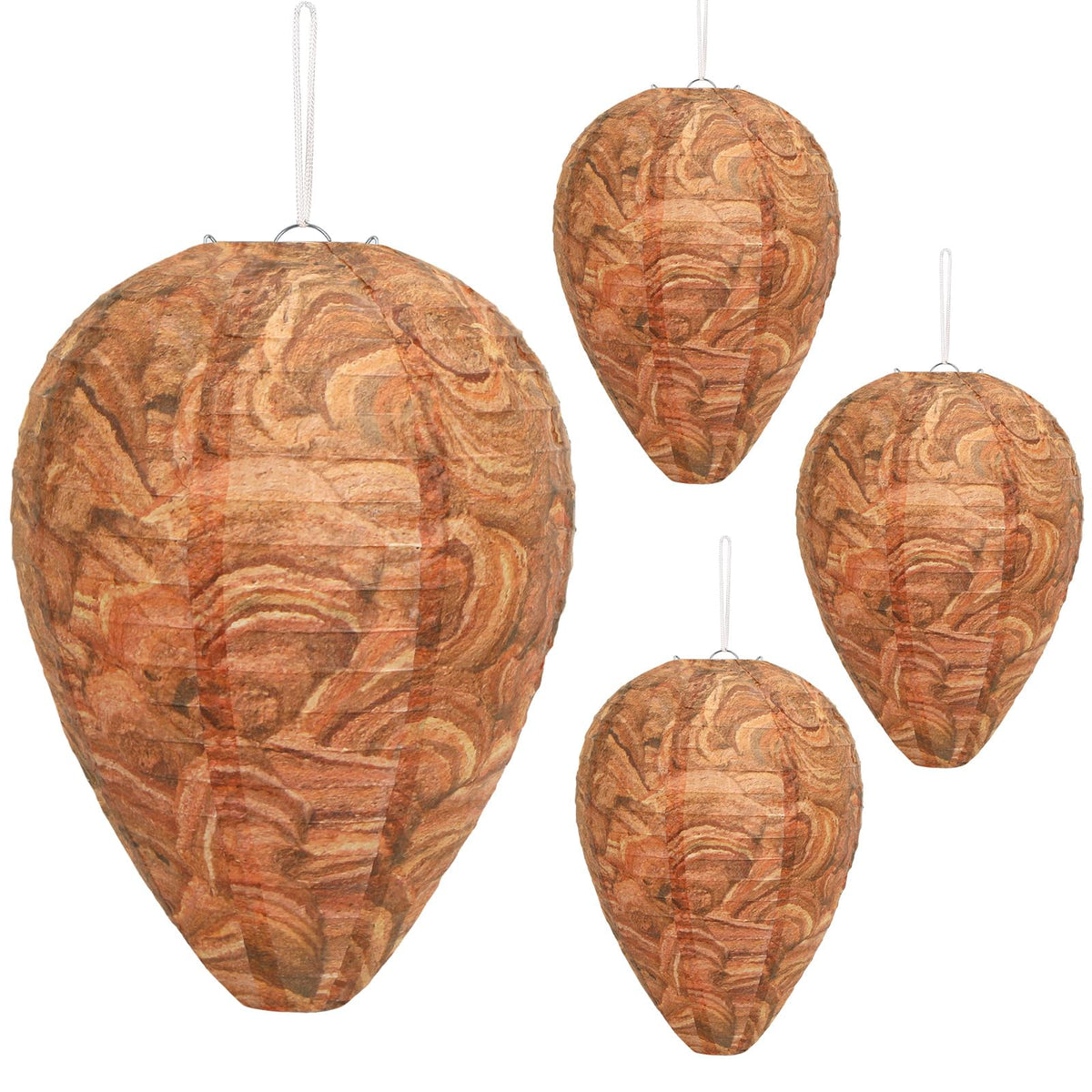 DECYOOL wasp nest decoy with 8.5 inch diameter helps deter wasps near entryways