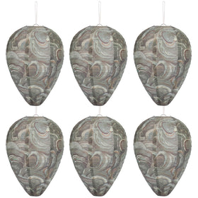 DECYOOL six-pack dark green wasp nest decoy deters wasps by mimicking a rival hive.