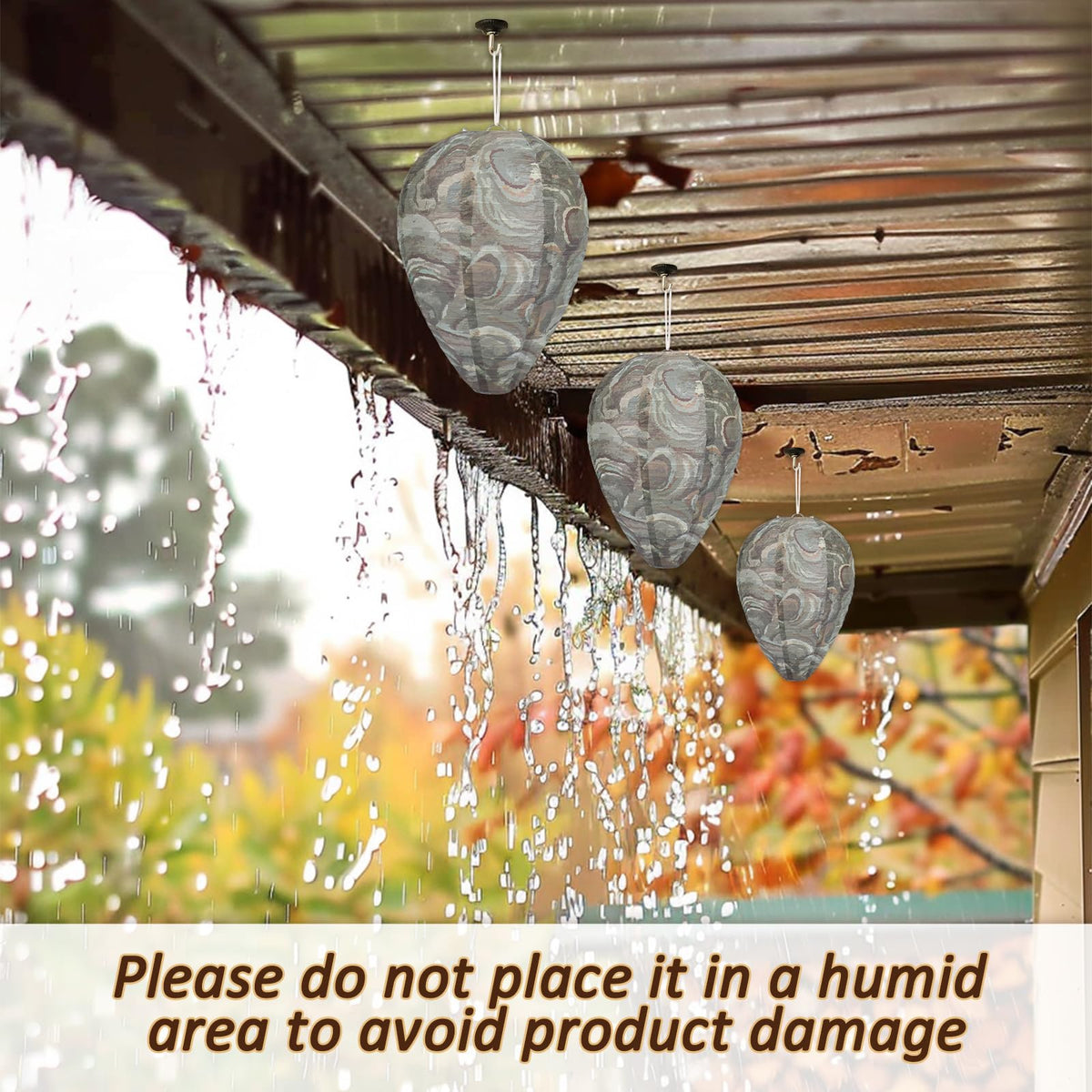 DECYOL easy-assembly wasp nest decoy for quick outdoor protection