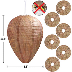 DECYOOL 8-pack display showing true-to-nature nest to deter hornets