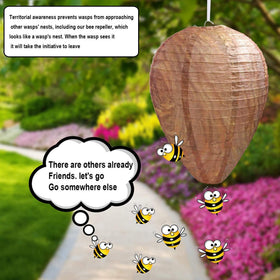 DECYOOL hanging nest near garbage cans helps reduce attracted wasps