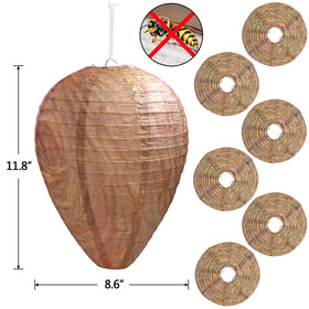 DECYOOL wasp nest decoy propped-open with 8x11 inch size