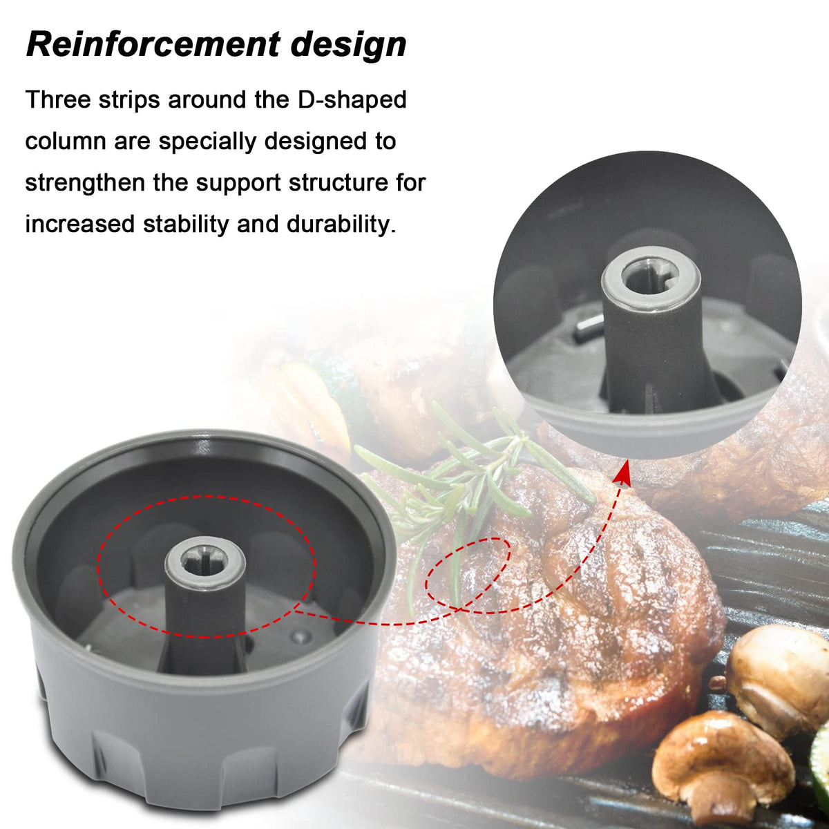 DEEKOOL replacement knobs restore familiar control feel on Weber Spirit 200.