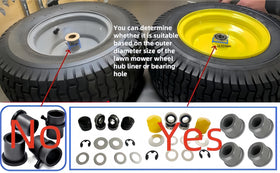 DEEG 9040H includes washers, hub caps, and snap rings for complete assembly