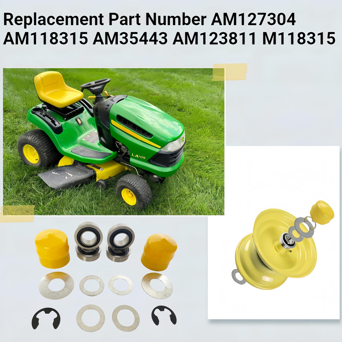 DEEG accessory image showing axle size compatibility with 1 3/8 inch rims and 3/4 inch axles