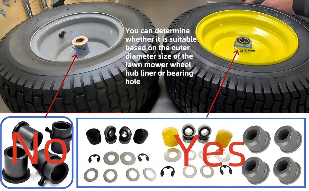 DEEG kit components including AM127304 and AM35443 bearings ready for install
