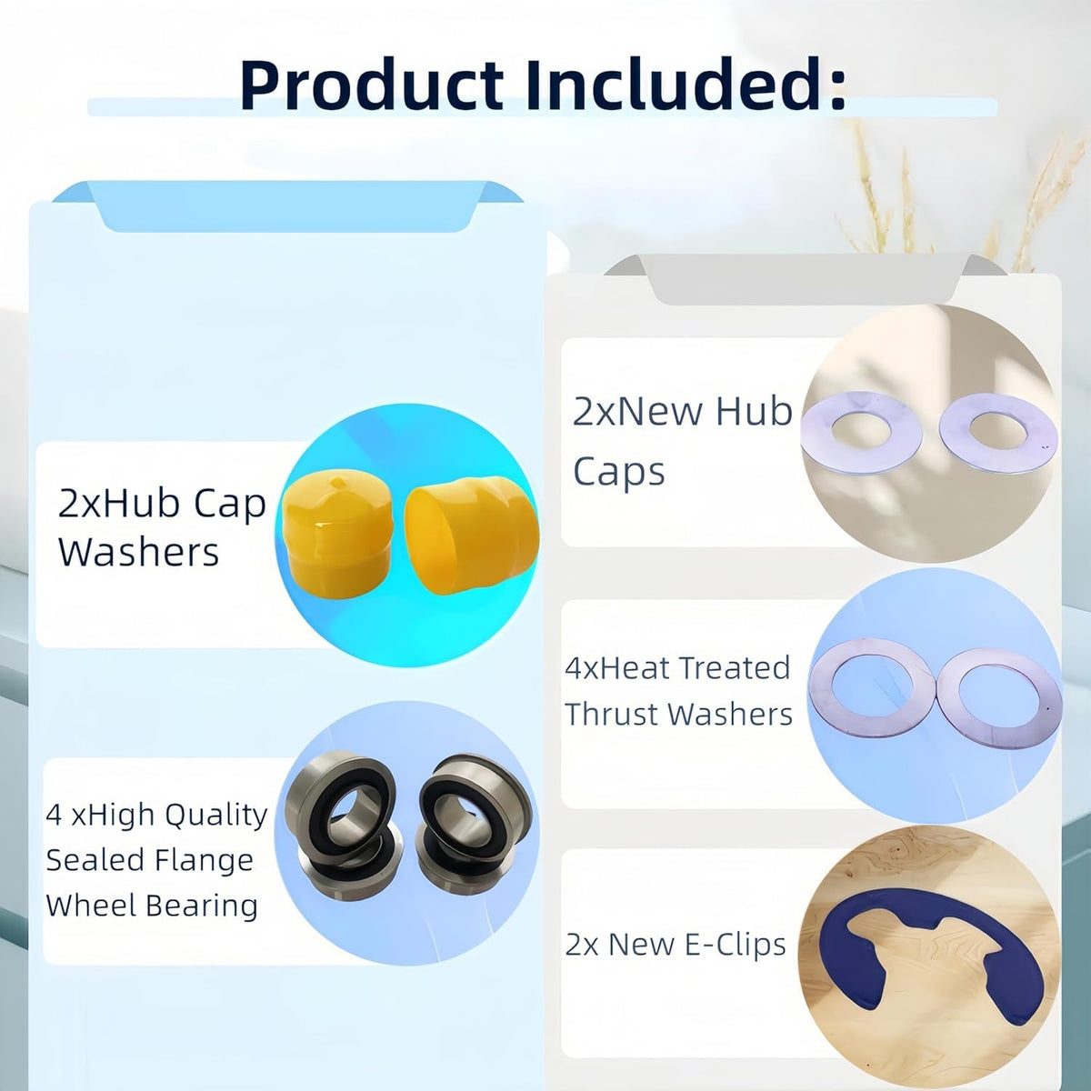 DEEG kit packaging with included gaskets and clips for easy replacement