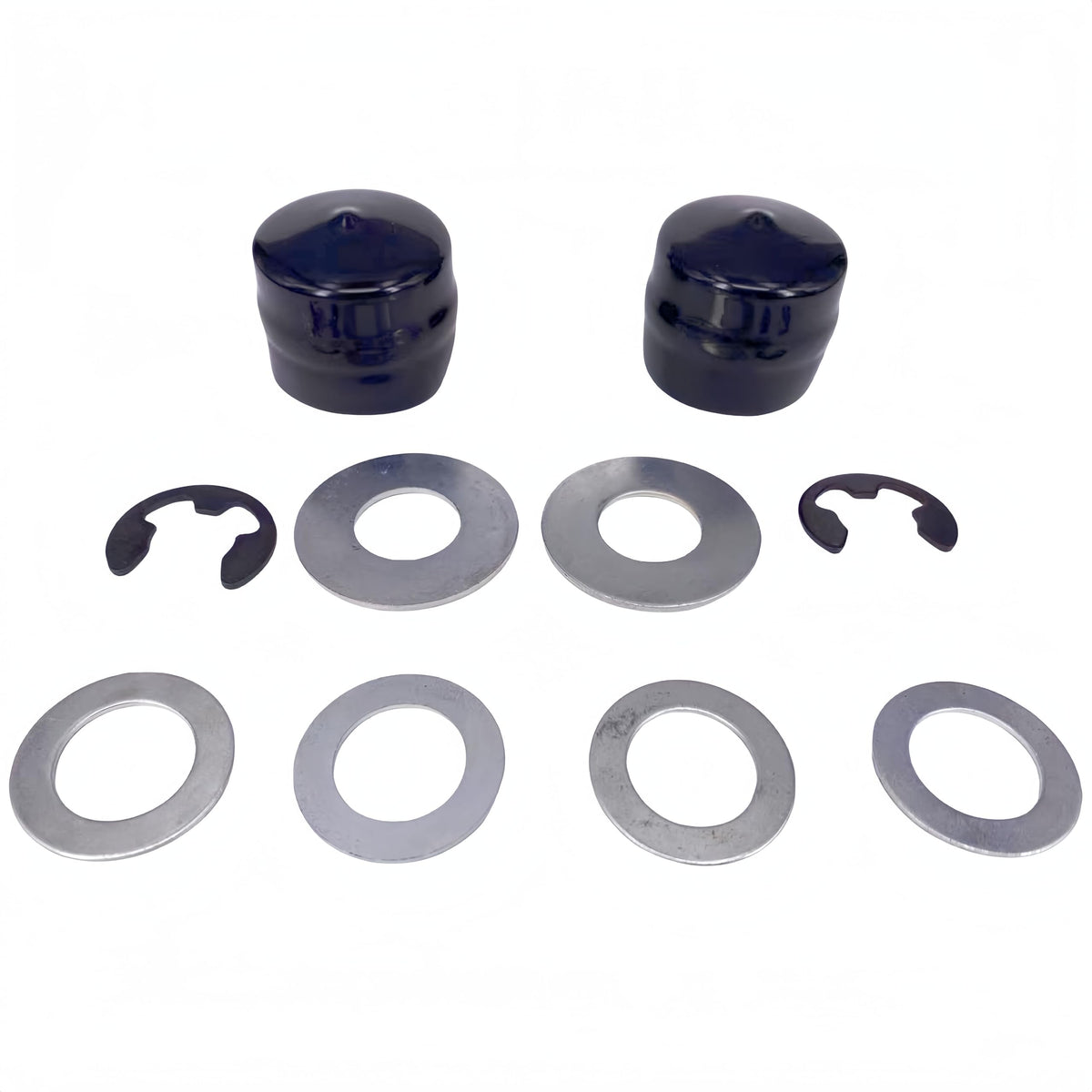 DEEG front wheel axle hardware kit for durable mower repairs.